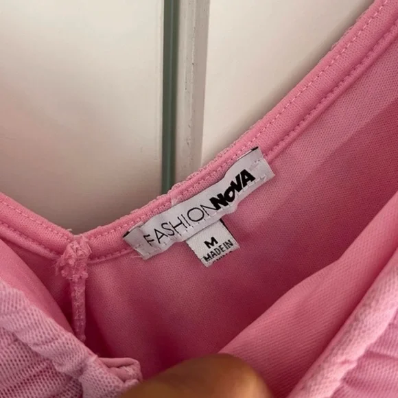 Fashion Nova Ruched Mesh Bodysuit - Picture 9 of 11